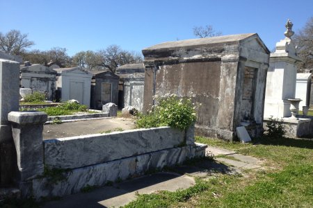 Veel overledenen worden bovengronds begraven in New Orleans